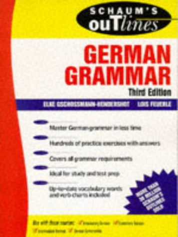 Schaum's Outline of German Grammar  3rd 1997 9780070251342 Front Cover