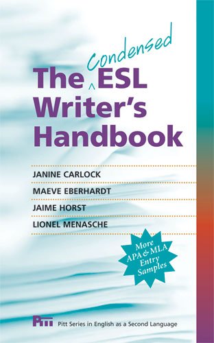 Condensed ESL Writer's Handbook  N/A 9780472035342 Front Cover
