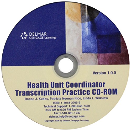 CD for Kuhns/Rice/Winslow's Health Unit Coordinator: 21st Century Professional   2005 9781111322342 Front Cover