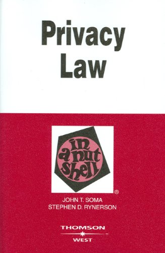 Privacy Law   2008 9780314181343 Front Cover