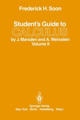Student's Guide to Calculus   1985 9780387962344 Front Cover