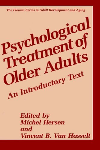Psychological Treatment of Older Adults An Introductory Text  1996 9780306452345 Front Cover