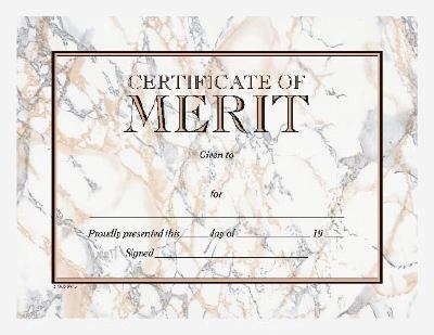 Certificate of Merit   1999 9780742403345 Front Cover