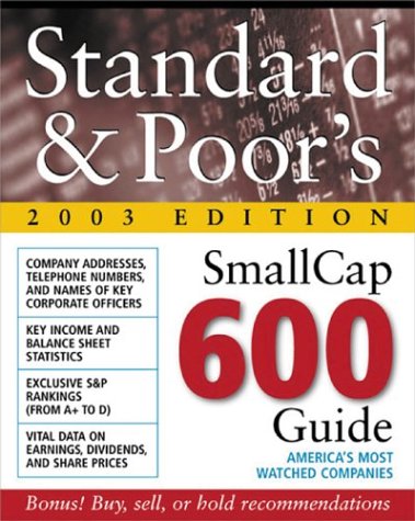 Standard and Poor's SmallCap 600 Guide  2003 (Revised) 9780071409346 Front Cover