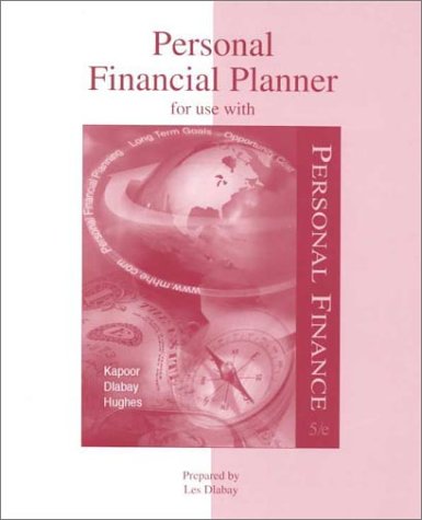 Personal Financial Planner to accompany Personal Finance 5th 1999 9780256262346 Front Cover