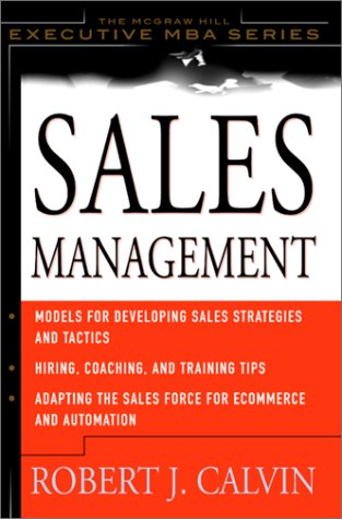 Sales Management   2001 9780071364348 Front Cover