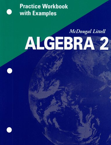 McDougal Littell Algebra 2: Practice Workbook with Examples Se 1st 9780618020348 Front Cover