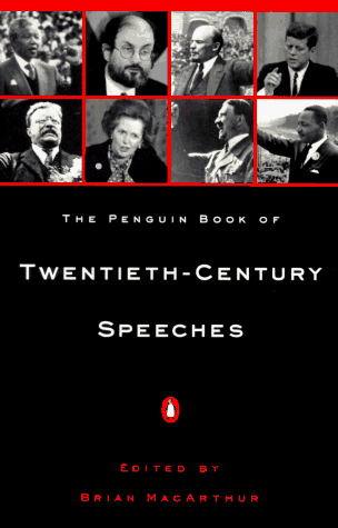 Penguin Book of 20th-Century Speeches  N/A 9780140232349 Front Cover