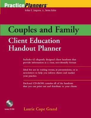 Couples and Family Client Education Handout Planner   2003 9780471202349 Front Cover