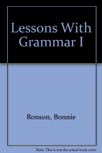 Lessons with Grammar I  Revised  9780757582349 Front Cover