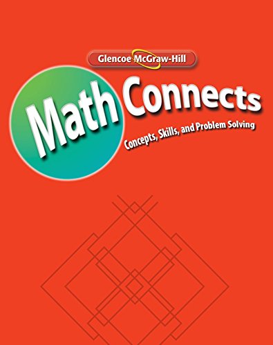Math Connects Concepts, Skills, and Problems Solving  2009 (Workbook) 9780078810350 Front Cover