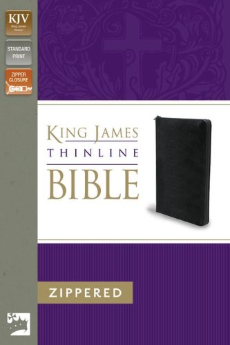 King James Version Thinline Zippered Collection Bible  N/A 9780310421351 Front Cover