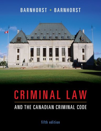 CRIMINAL LAW+CANADIAN CRIMINAL N/A 9780070969353 Front Cover