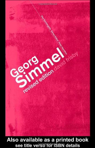 Georg Simmel  2nd 2002 (Revised) 9780415285353 Front Cover