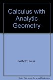 Calculus with Analytic Geometry 4th 1981 9780060439354 Front Cover