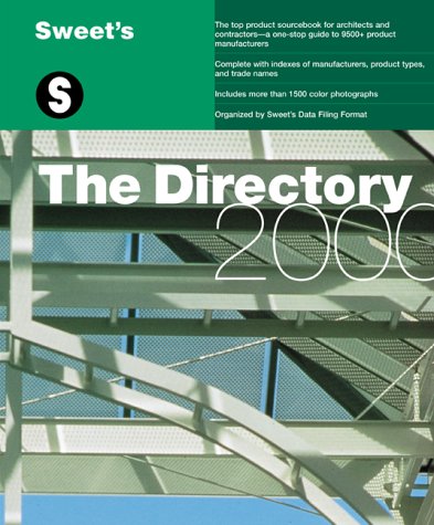 Sweet's the Directory 2000  N/A 9780071358354 Front Cover