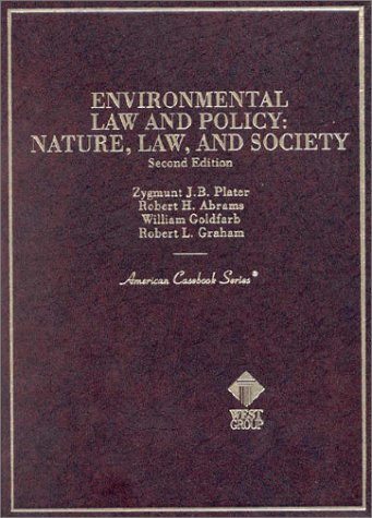 Environmental Law and Policy  2nd 1998 9780314211354 Front Cover