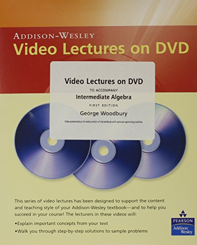 Intermediate Algebra Video Lectures:   2008 9780321550354 Front Cover