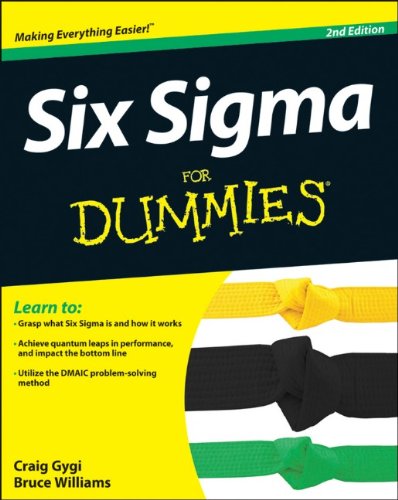 Six Sigma for Dummies  2nd 2012 9781118120354 Front Cover