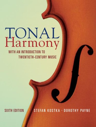 Tonal Harmony  6th 2009 9780073401355 Front Cover