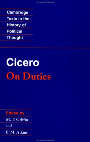 Cicero On Duties  1991 9780521348355 Front Cover