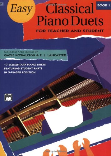 Easy Classical Piano Duets for Teacher and Student   1992 9780882849355 Front Cover