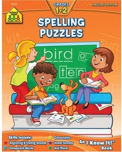 Spelling Puzzles 1-2   2008 9781589473355 Front Cover