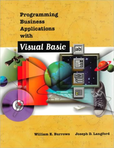 Programming Business Applications with Visual Basic  1st 1997 9780070364356 Front Cover