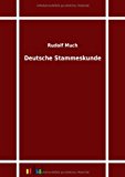 Deutsche Stammeskunde N/A 9783864032356 Front Cover
