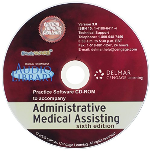 Studyware for Fordney/French/Follis' Administrative Medical Assisting, 6th  6th 2008 9781111537357 Front Cover