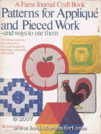 Patterns for Applique and Pieced Work and Ways to Use Them   1982 9780385181358 Front Cover
