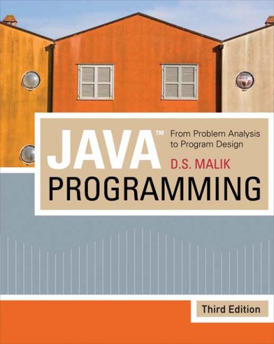 Java Programming From Problem Analysis to Program Design 3rd 2008 (Revised) 9781423901358 Front Cover