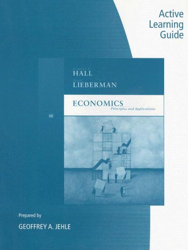 Active Learning Guide for Economics Principles and Apps 4th 2008 9780324653359 Front Cover