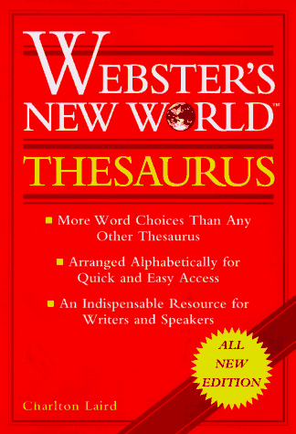 Webster's New World Thesaurus 3rd 9780028603360 Front Cover