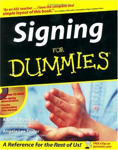 Signing for Dummiesï¿½   2003 9780764554360 Front Cover
