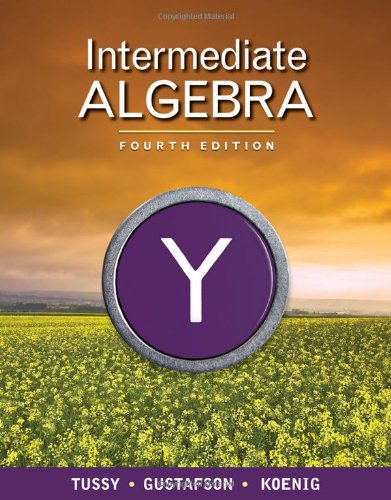 Intermediate Algebra  4th 2011 9781439044360 Front Cover
