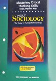Mastering Critical Thinking in Sociology : Human Relations 3rd 9780030550362 Front Cover