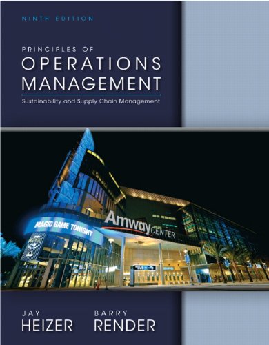 Principles of Operations Management  9th 2014 9780132968362 Front Cover