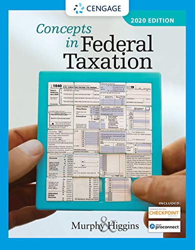Concepts in Federal Taxation 2020 (with Intuit ProConnect Tax Online 2018 and RIA Checkpoint 1 Term (6 Months) Printed Access Card)  27th 2020 9780357110362 Front Cover