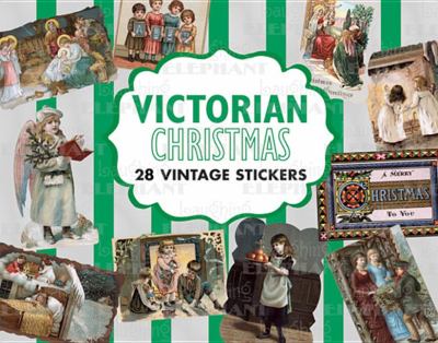 Victorian Christmas Sticker Box  N/A 9781595834362 Front Cover
