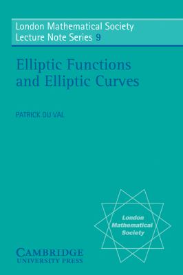 Elliptic Functions and Elliptic Curves   1973 9780521200363 Front Cover