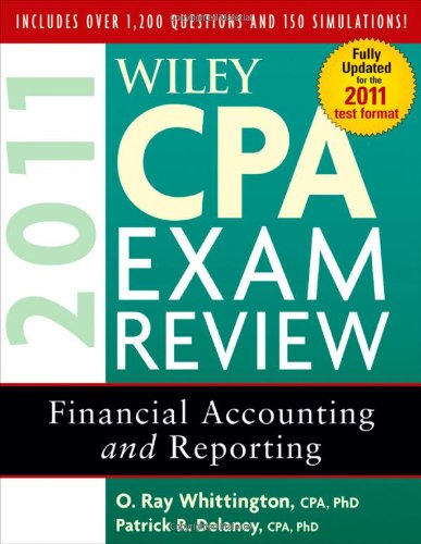 Wiley CPA Exam Review 2011, Financial Accounting and Reporting  8th 2010 9780470554364 Front Cover