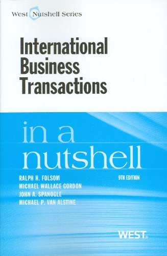 International Business Transactions  9th 2012 (Revised) 9780314284365 Front Cover