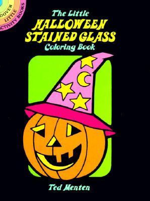 Little Halloween Stained Glass Coloring Book  N/A 9780486257365 Front Cover