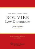Aspen Publishing Bouvier Law Dictionary Quick Reference  2012 (Student Manual, Study Guide, etc.) 9781454818366 Front Cover