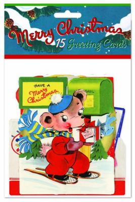Vintage Christmas Cards Pack (15 Greeting Cards with Envelopes) N/A 9781595836366 Front Cover