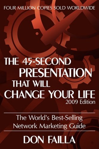 45 Second Presentation That Will Change Your Life  N/A 9781935278368 Front Cover