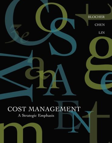 Cost Management A Strategic Emphasis 3rd 2005 9780072818369 Front Cover