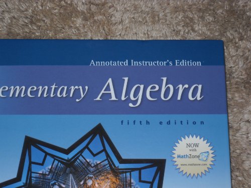 Elementary Algebra 5th 2006 9780073022369 Front Cover