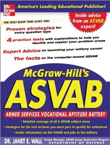 McGraw-Hill's ASVAB Armed Services Vocational Aptitude Battery  2006 9780071453370 Front Cover